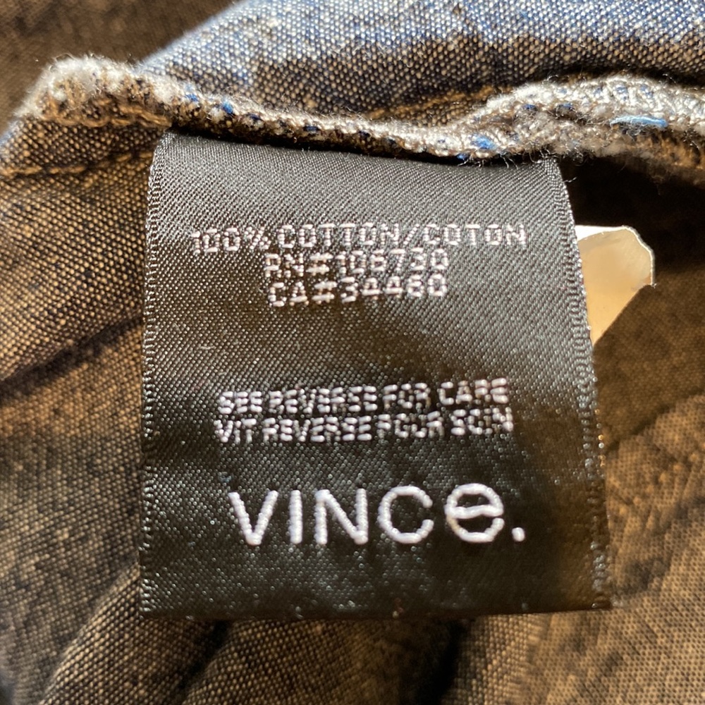 Vince Patch Pocket Chambray Blouse - image 8